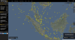 [Crowed South-Asia skies, picture source: Bob Jagernath - https://www.flightradar24.com/]